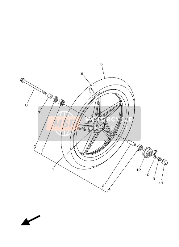 903871082800, Collerette, Yamaha, 2